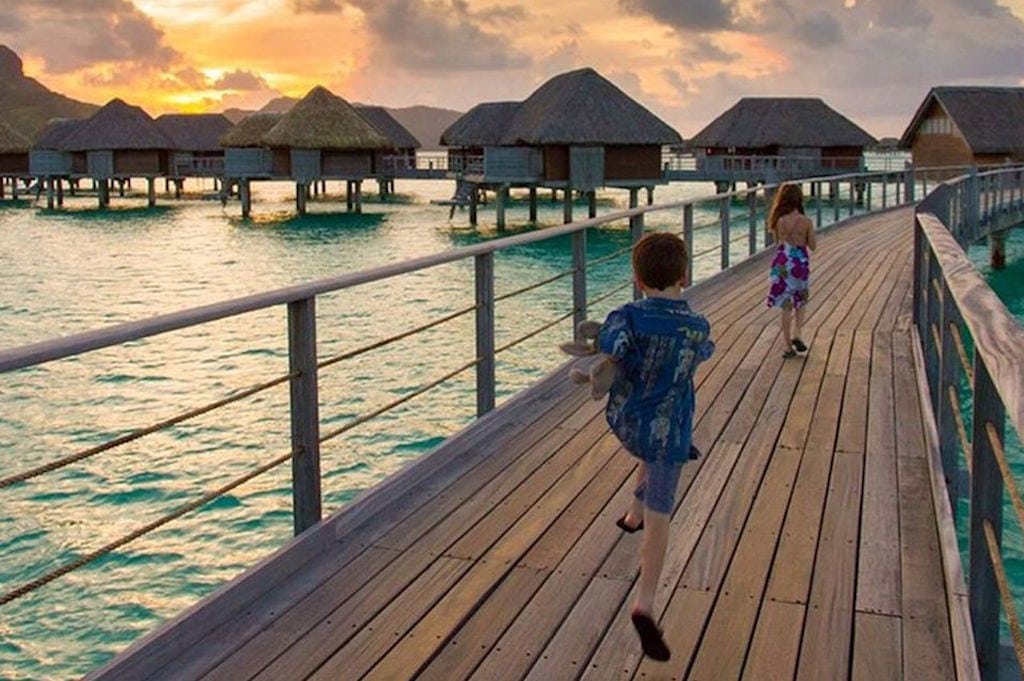 Travelzoo seeks to provide inspiration for people to travel and thus published this photo of Four Seasons Bora Bora to Travelzoo's Facebook page.