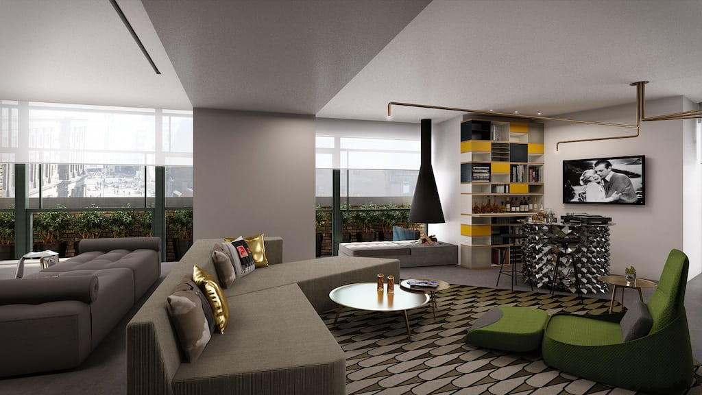 A rendering of the Extreme Wow Suite at W Amsterdam, opening next month.