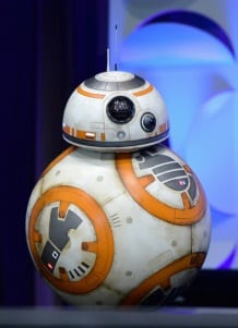 BB-8 makes its film debut in the new Star Wars: the Force Awakens/ANA