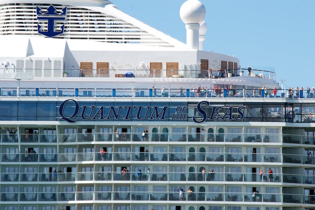 Royal Caribbean International has made strides in some aspects of sustainability, but has failed to improve in others. Quantum of the Seas, one of Royal Caribbean Cruises' newest ships, is pictured here.