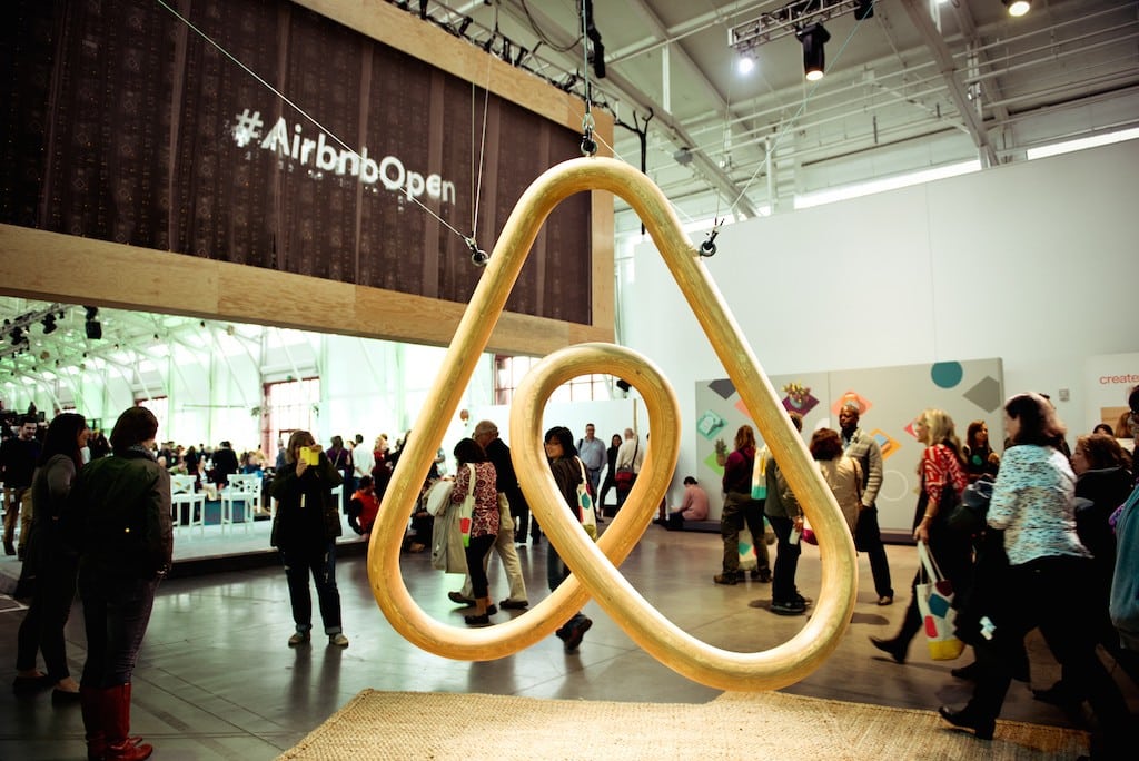 At the Airbnb Open event in San Francisco in 2014. 