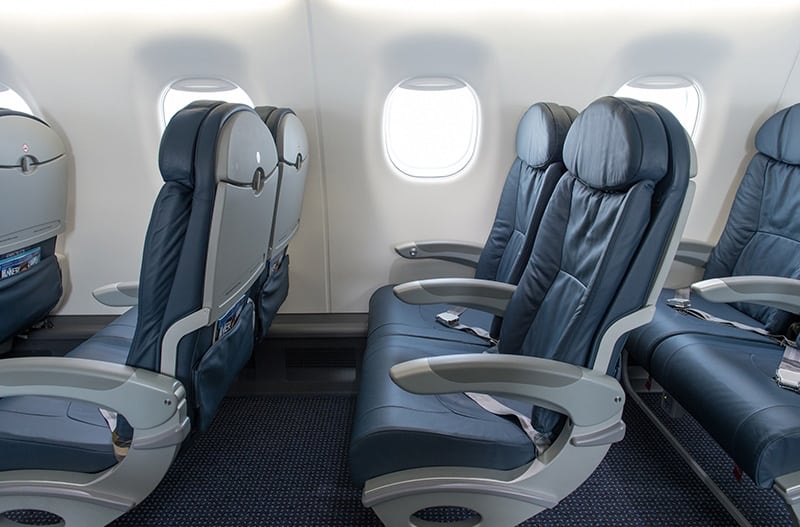 American's E-175 Main Cabin Extra Seating. 