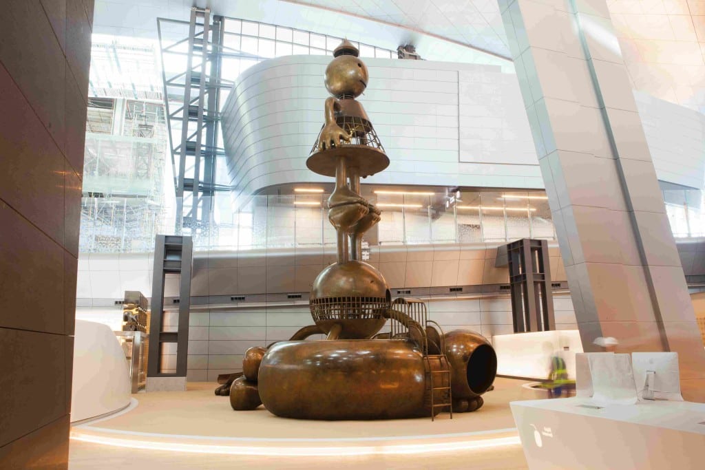 Playground Sculpture by Tom Otterness at Hamad International Airport. 