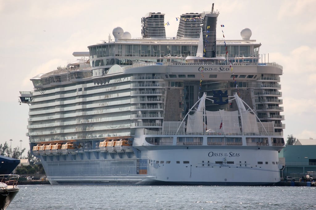 The Oasis of the Seas docked at Port Everglades.