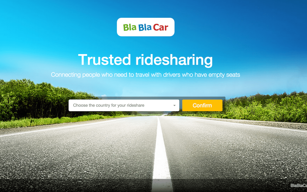 BlaBlaCar is a ride-sharing website that connects drivers with empty seats and paying passengers to offset drive travel costs.