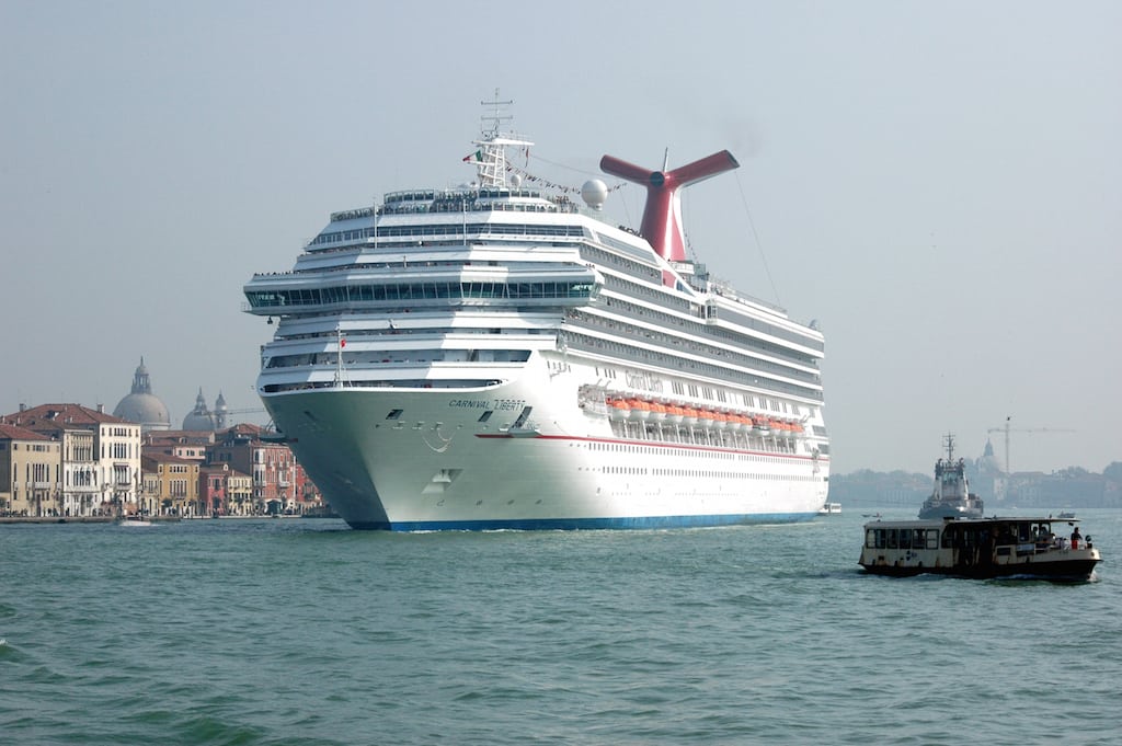 Carnival Liberty leaving Venice in 2005.