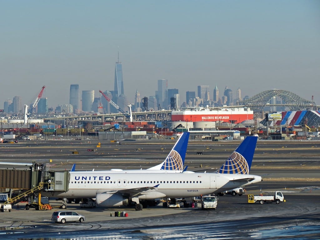United aircraft at Newark Liberty International Airport.