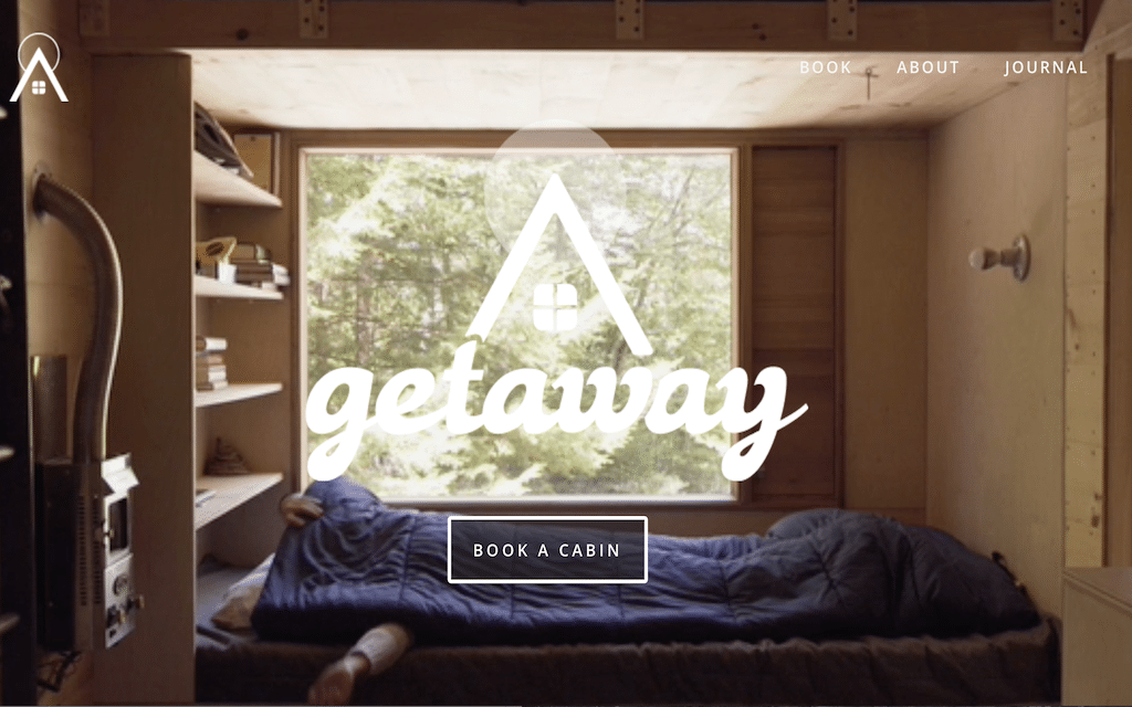 Getaway builds tiny houses in the woods to give city dwellers a reprieve from their cities.