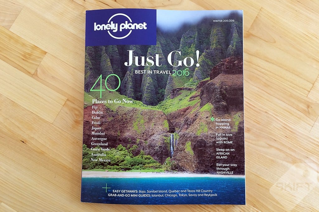 The new U.S. edition of Lonely Planet magazine. 