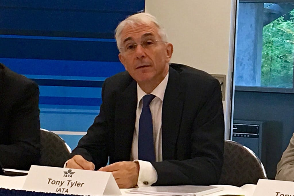 Tony Tyler at IATA's World Passenger Summit in Hamburg