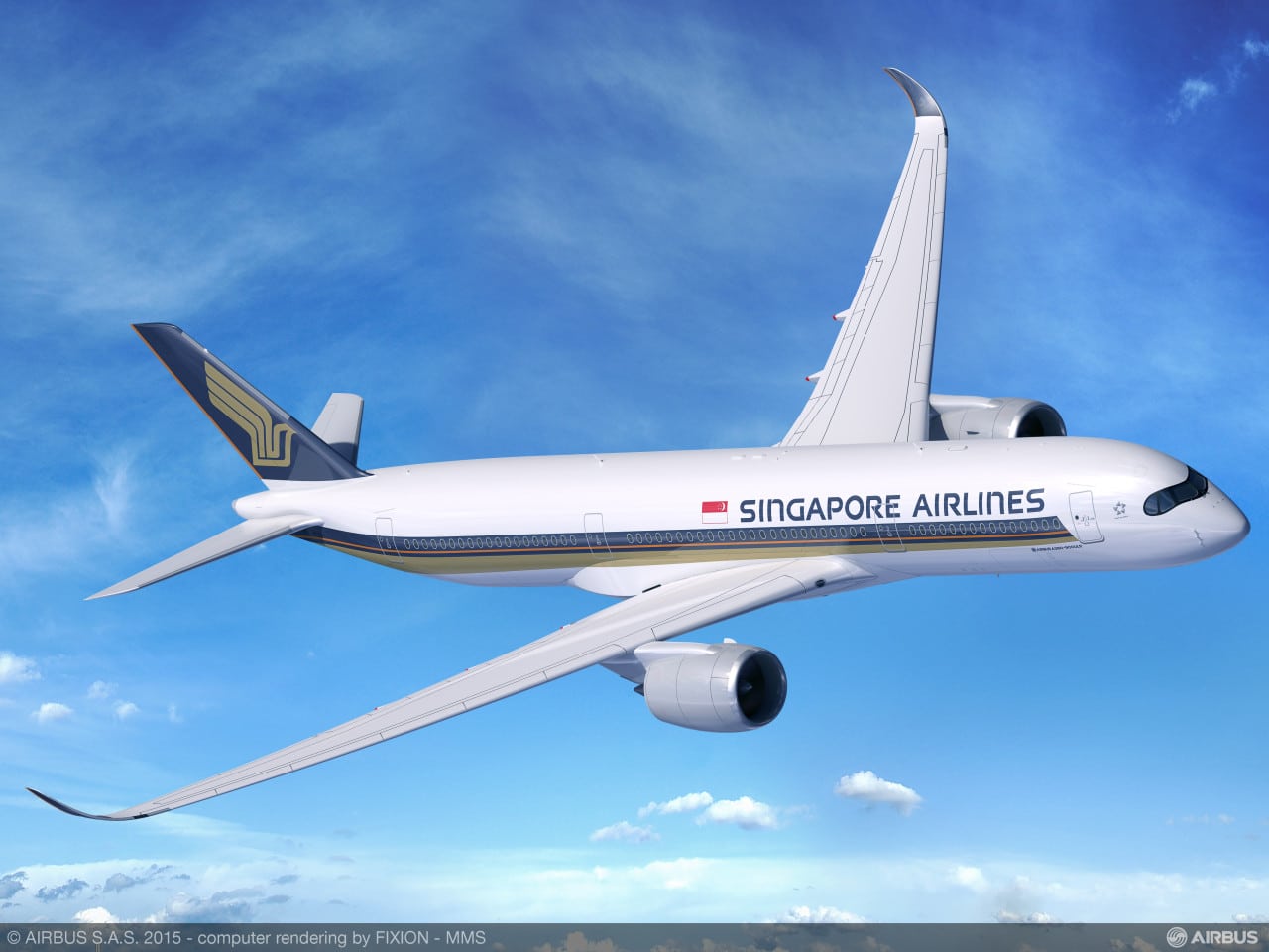 Singapore Airlines new A350-900ULR aircraft.