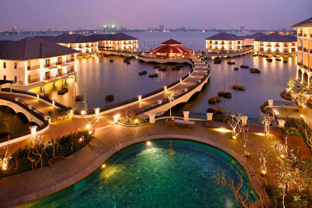 The InterContinental Hanoi Westlake, one of 4,900 properties in the InterContinental Hotels Group portfolio.
