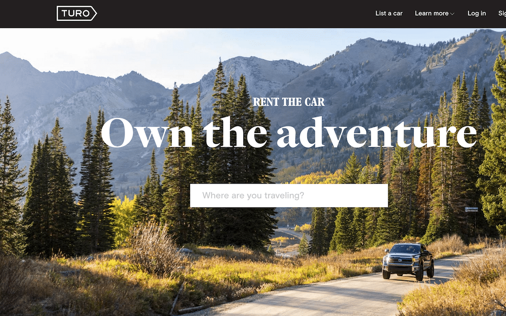 Turo is the rebranded version of RelayRides, which is a peer-to-peer car rental company. 