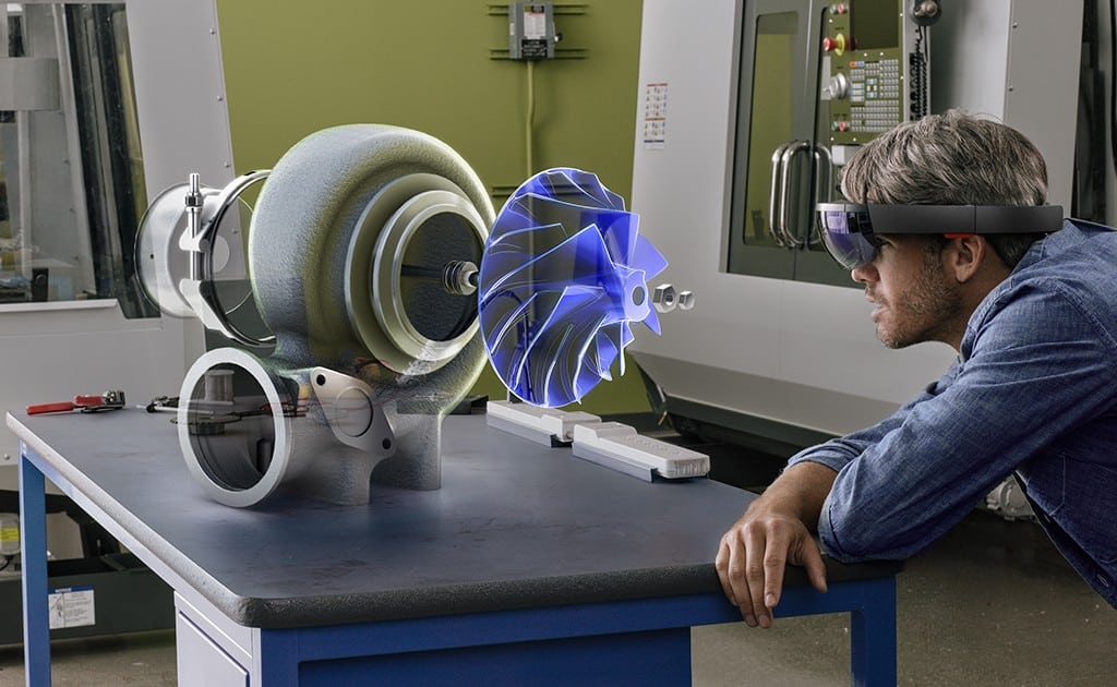 HoloLens creates 3D high-def holographs that users can manipulate with voice commands.