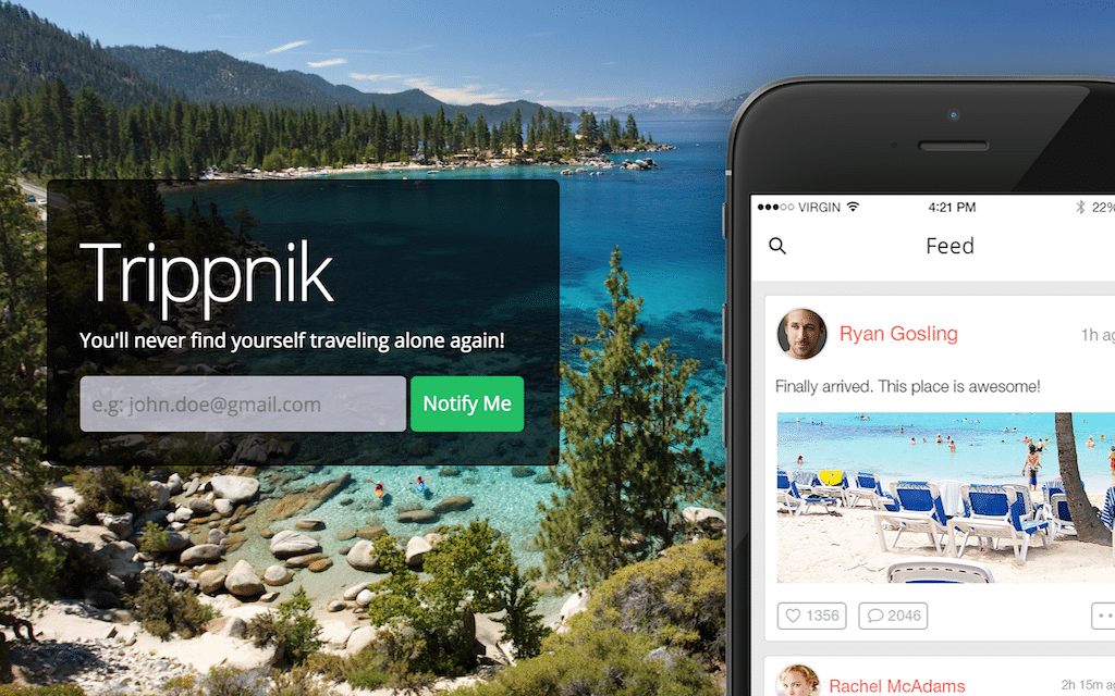 Trippnik is a mobile app for solo travelers.