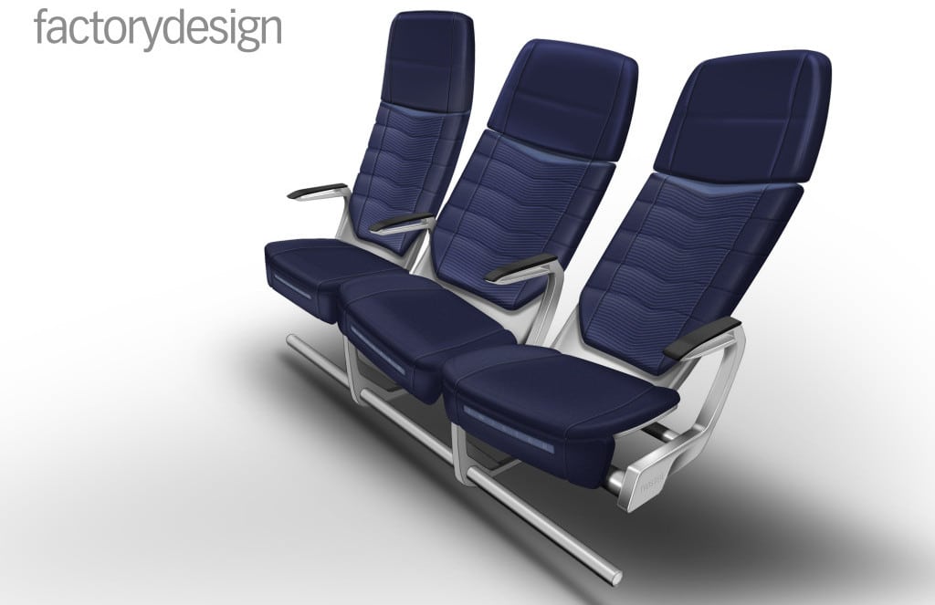Factorydesign Twister seat, rendering, twisting position.