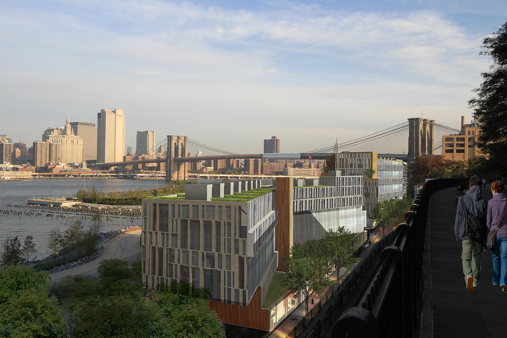 1 Hotel Brooklyn Bridge opens this year on the waterfront in DUMBO.