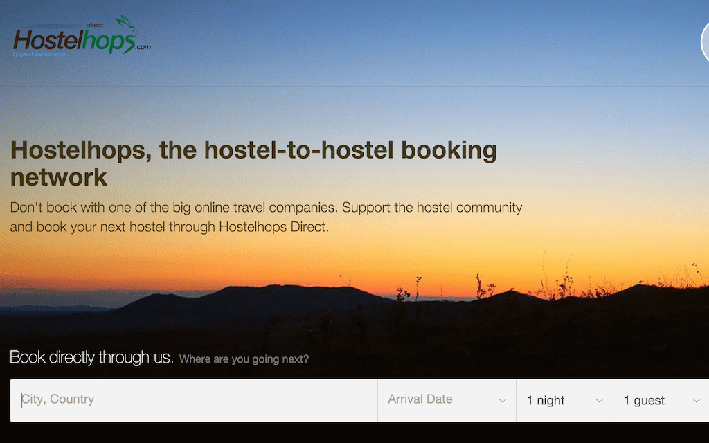 HostelHops is a booking site for hostels.