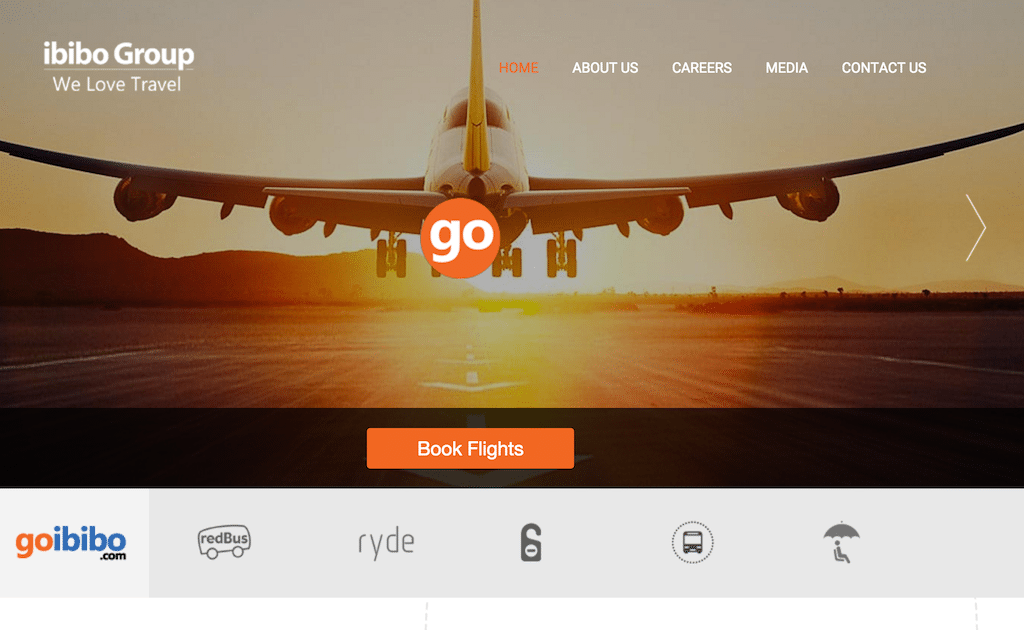 Ibibo is an Indian online travel agency selling flights, hotels and bus rides.