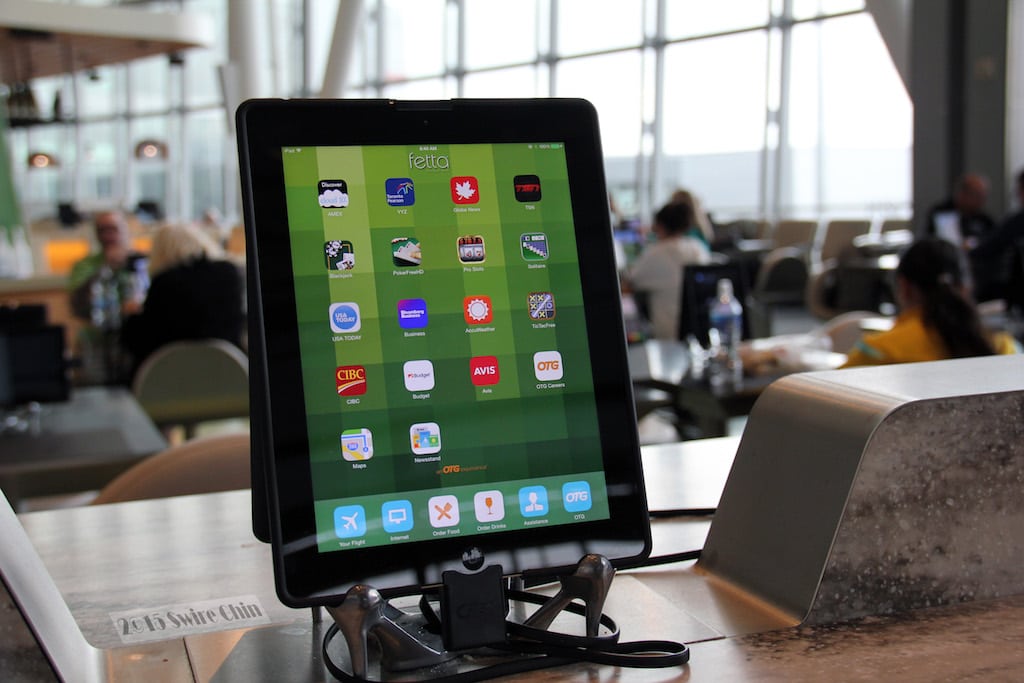 OTG is just one hospitality group that has rolled out iPads for touch-screen restaurant ordering, in its case at airports around the U.S. 
