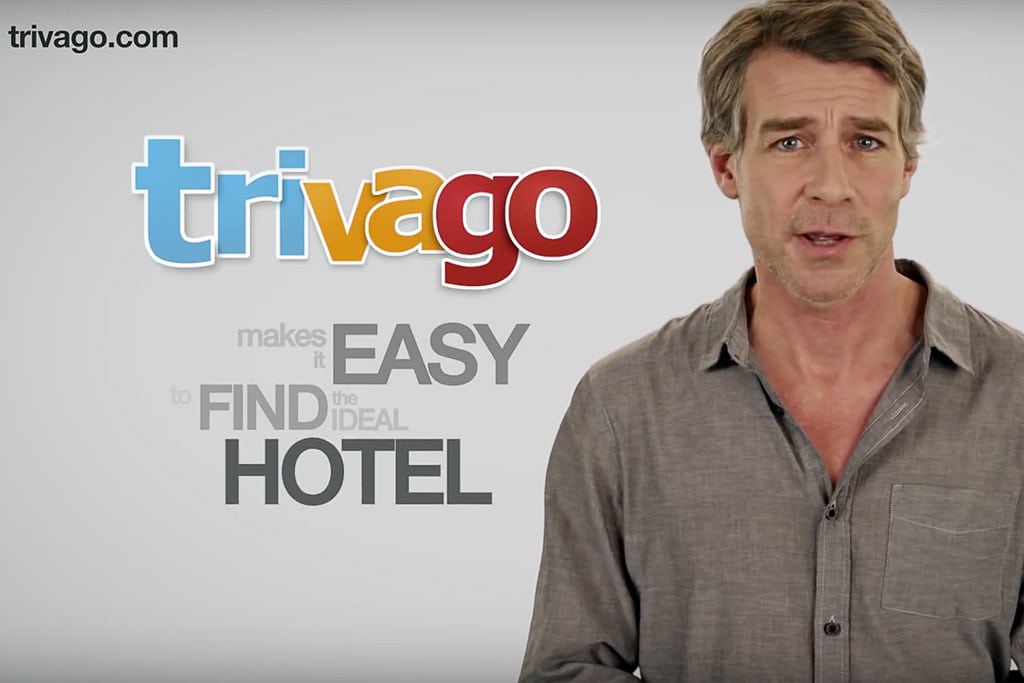 Screen grab of a Trivago ad for the U.S. market. 