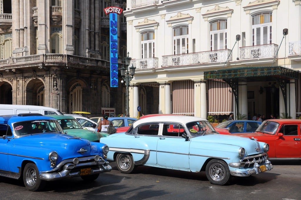 Exterior of the Hotel Inglaterra in Havana, Cuba. The hotel will undergo renovations and open as part of Starwood's Luxury Collection. 