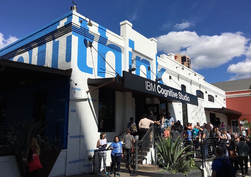 The IBM Cognitive Studio showcased advances in cloud-based computing, cognitive intelligence, and design thinking at SXSW 2016.