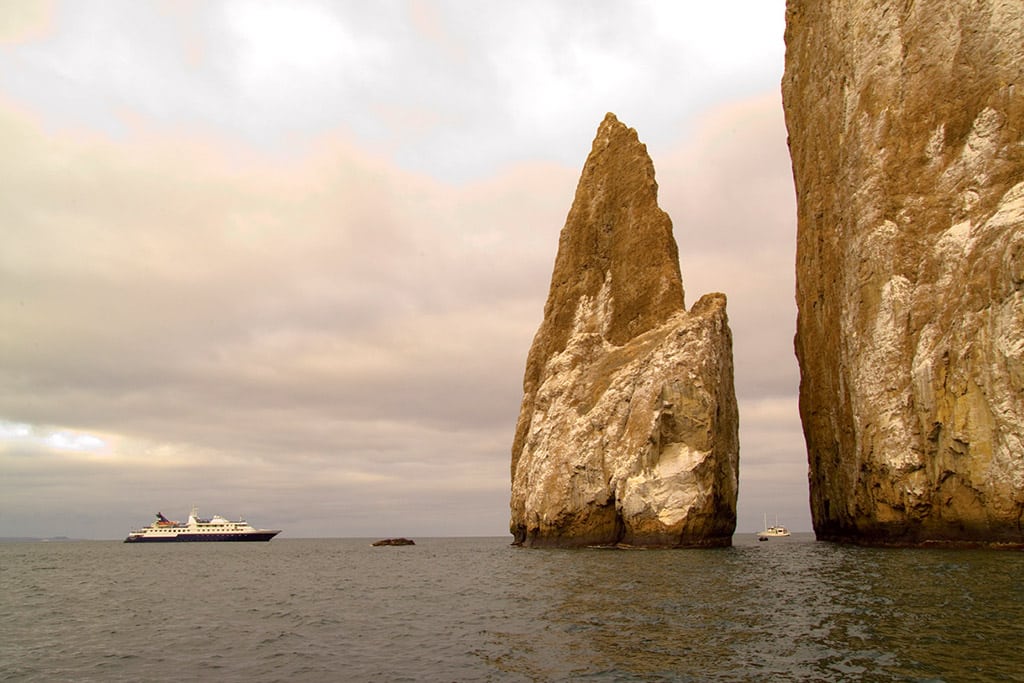 Celebrity Xpedition sails in the Galapagos Islands. Two more ships will join the Celebrity fleet.
