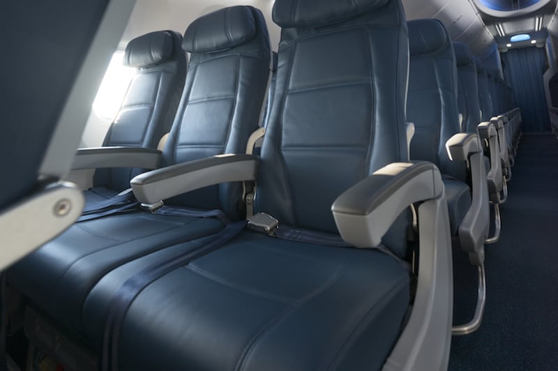 Delta passengers who purchase Basic Economy fares get the same types of seats as these Main Cabin seats, shown in this 737-900ER, but the perks are fewer.