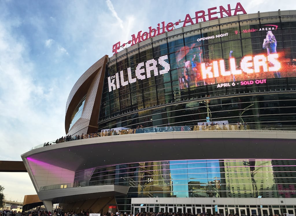 Wayne Newton and The Killers performed for the opening night crowd at T-Mobile Arena in Las Vegas.