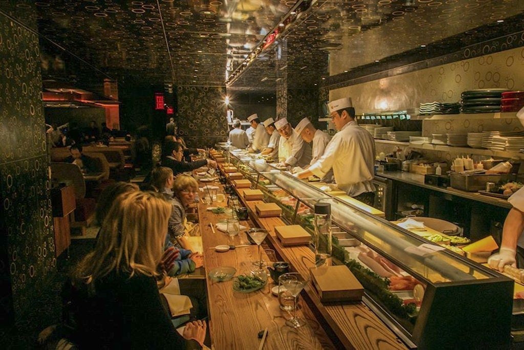 Kayak plans to launch a product enabling users to compare restaurants and make reservations online. Pictured is Nobu Fifty Seven in Manhattan, which is bookable on OpenTable. 