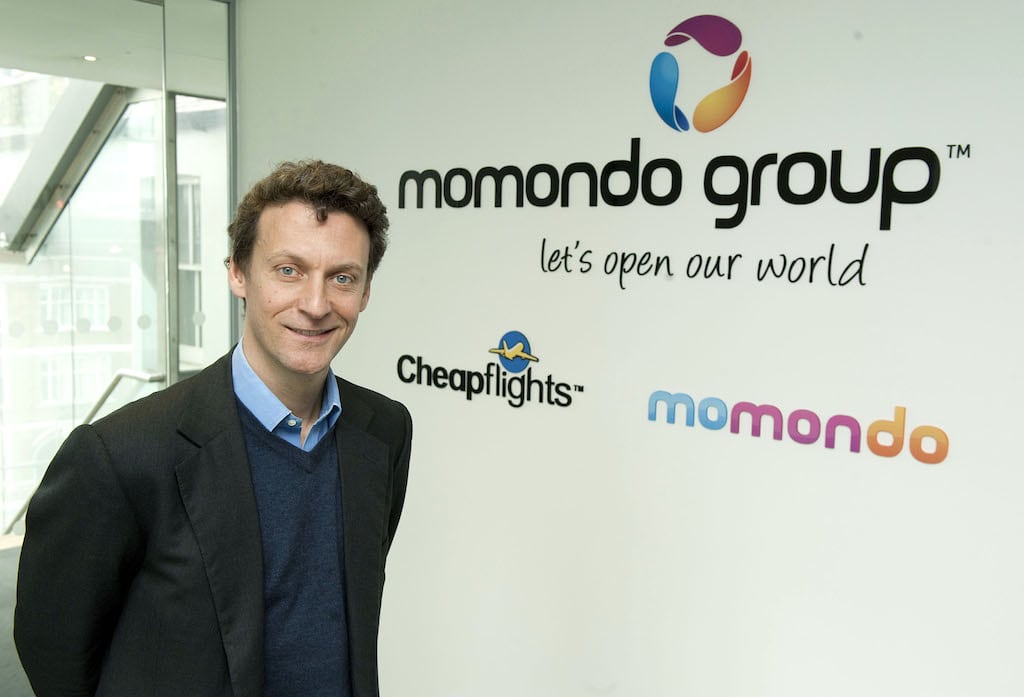 Momondo Group CEO Hugo Burge. The company is expanding through TV advertising in 10 European countries, increased online marketing spend and an uptick in repeat visitors.