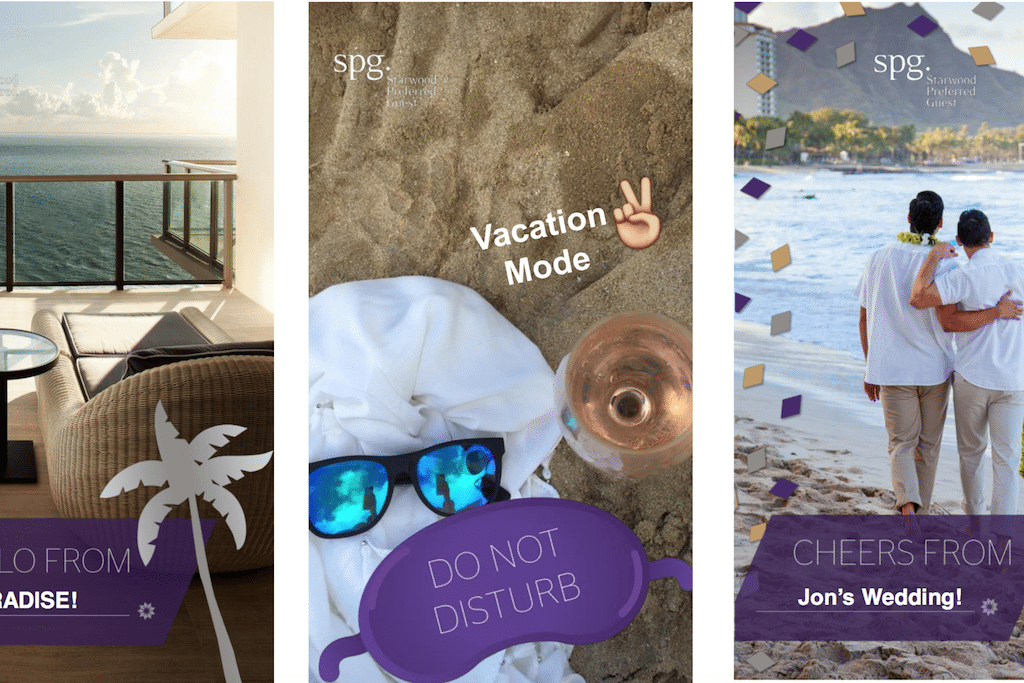 Starwood Preferred Guest is launching a two-month Snapchat Geofilters campaign today. 