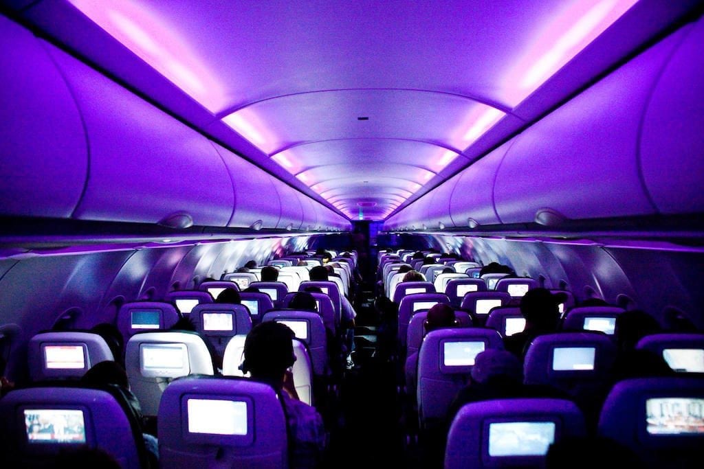 A Virgin America flight in 2010.