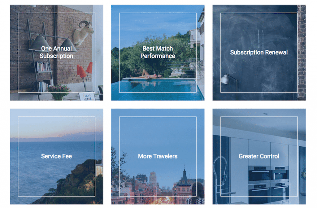 A look at HomeAway’s updated policies on its homepage.