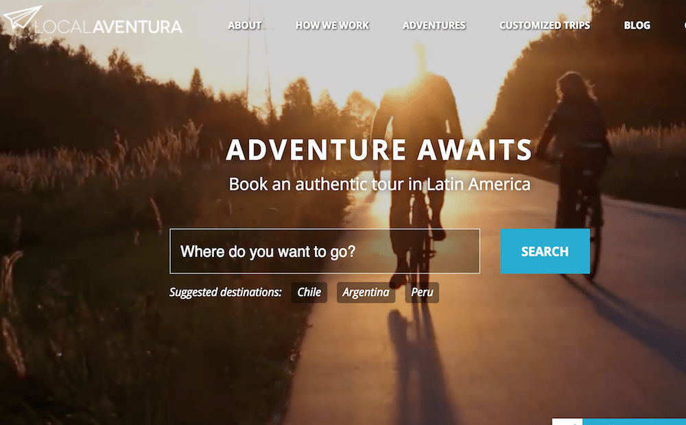 LocalAventura is a tours and activities booking site for Latin America.