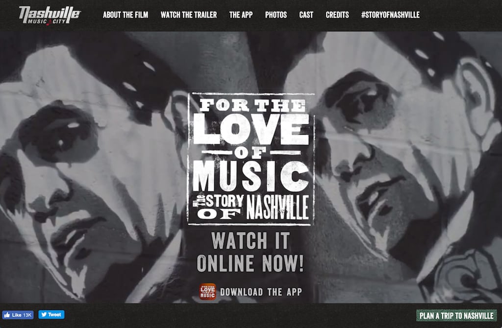 Nashville Music City uses music and entertainment to define its brand.