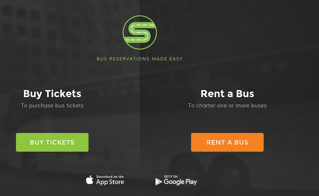 Shofur is a bus booking site for cities across the U.S.