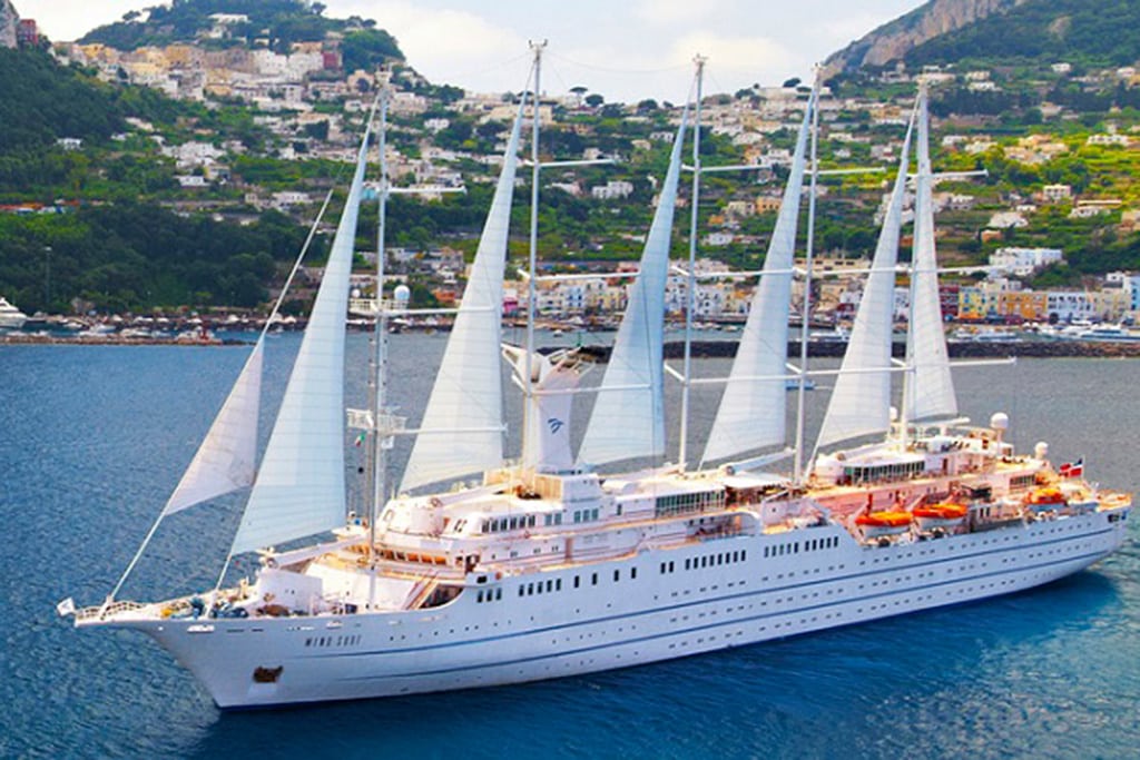 Windstar Cruises' 310-guest flagship, Wind Surf. 