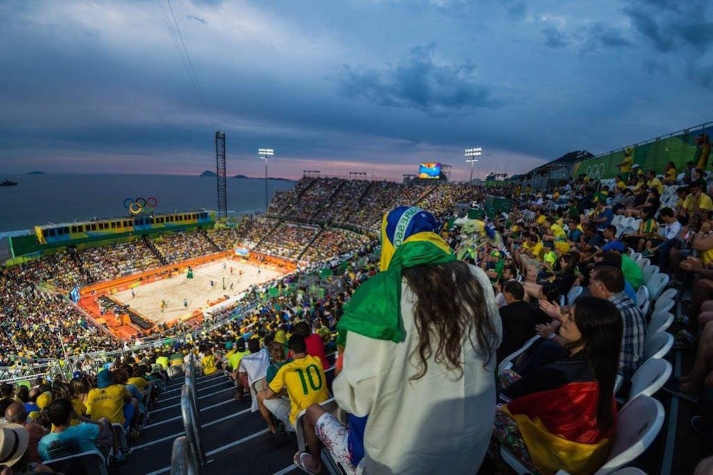 The beach volleyball stadium became an instant icon for the Rio 2016 Olympic Games, although it was built as a temporary structure.