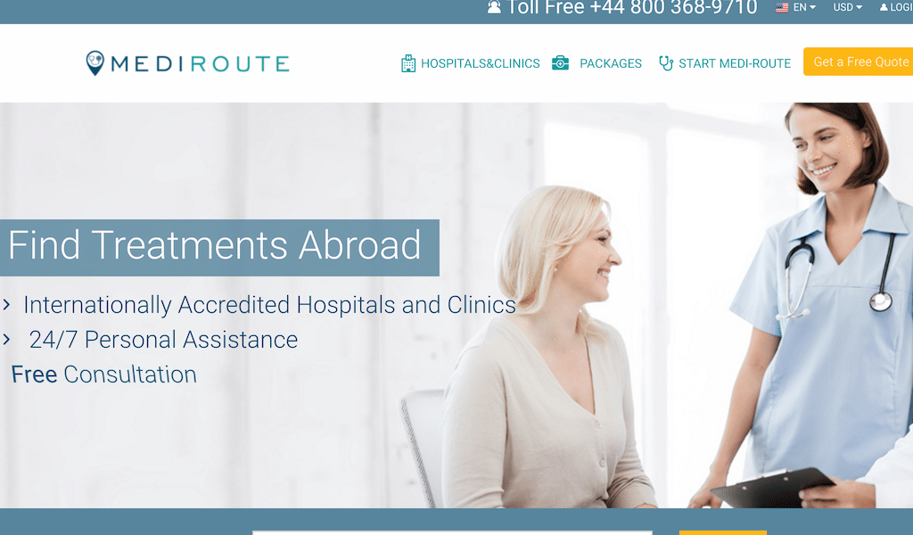 MediRoute helps travelers book and plan travel for medical procedures abroad.