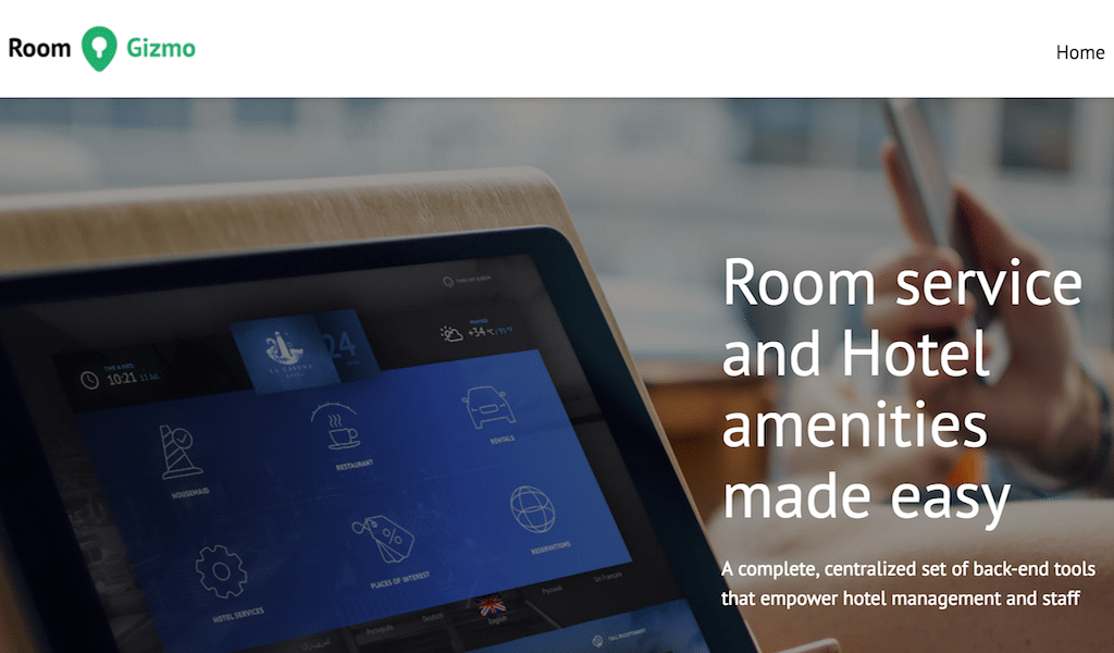 RoomGizmo is a cloud-based solution for hotel services.