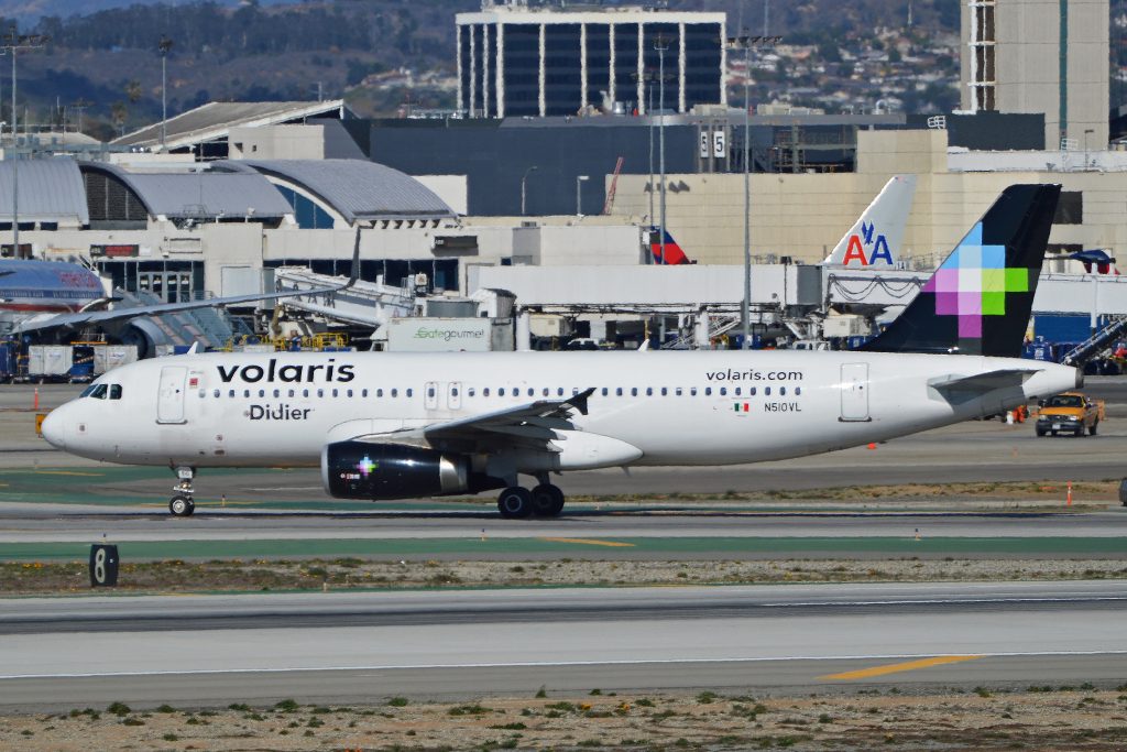 A Volaris Airbus A320 taxis at Los Angeles International Airport. Volaris is planning a major U.S. expansion.