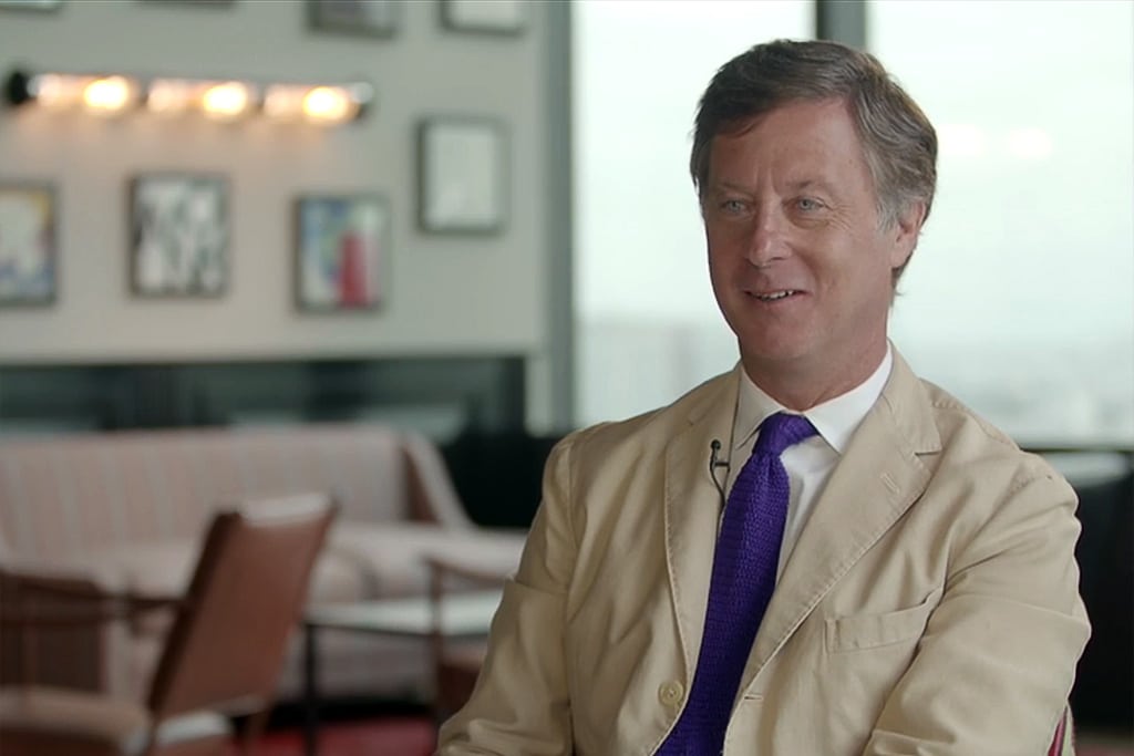 AccorHotels CEO Sebastien Bazin in a promotional video. Bazin is comfortable taking a contrarian approach to hospitality. 