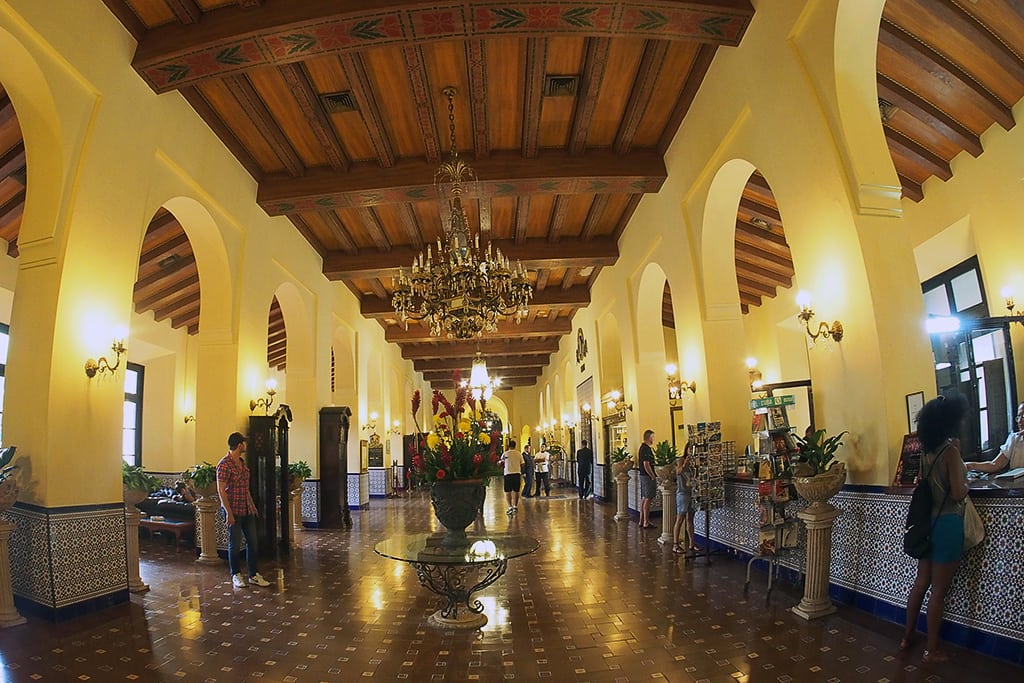 The lobby of the historic Hotel Nacional in Havana, Cuba. The city is seeing a notable increase in visitors.