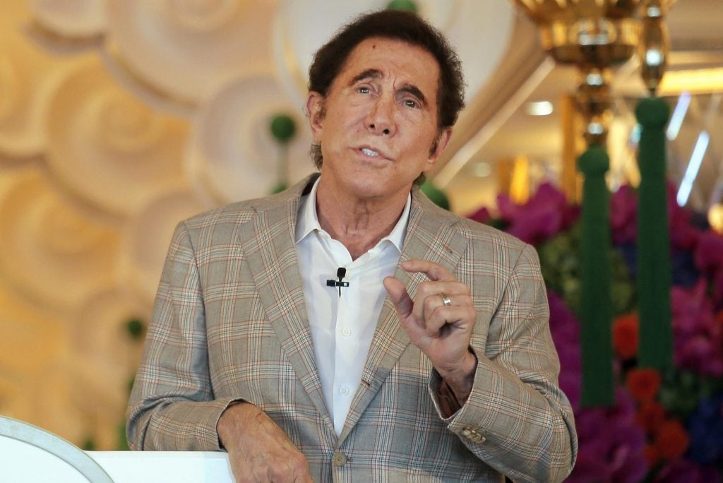 Steve Wynn speaks during a press conference in Macau, China. Last year, he opened Wynn Palace in Macau and he also took home the largest compensation package of any gaming or hotel CEO. 