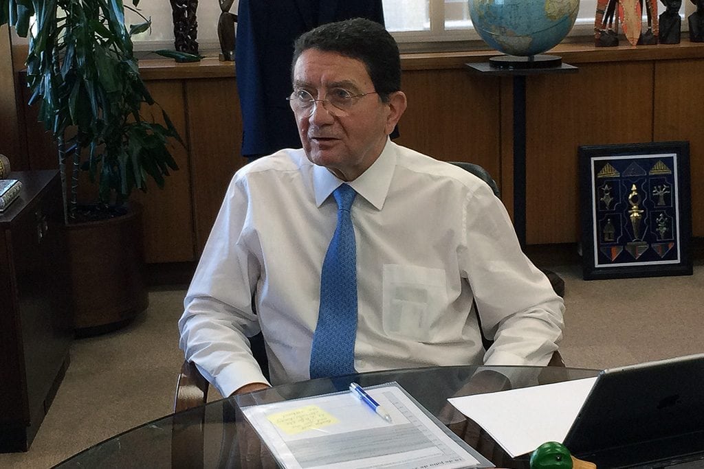 Taleb Rifai, Secretary-General of the World Tourism Organization, in his office in Madrid, Spain. 
