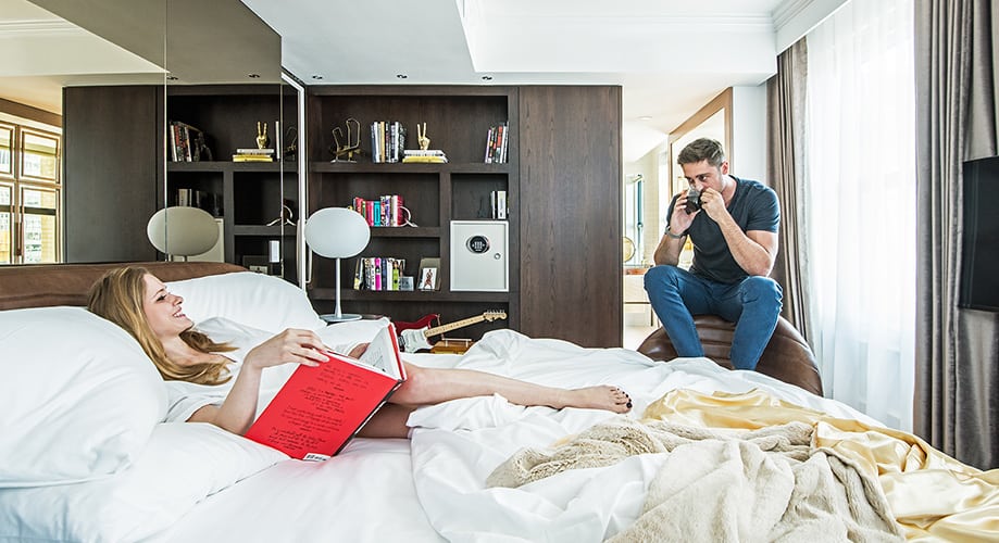 A promotional image of a Virgin Hotel room. More hotels are targeting solo female travelers, some with an outdated mindset.