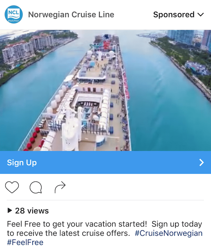 norwegian cruise line ad