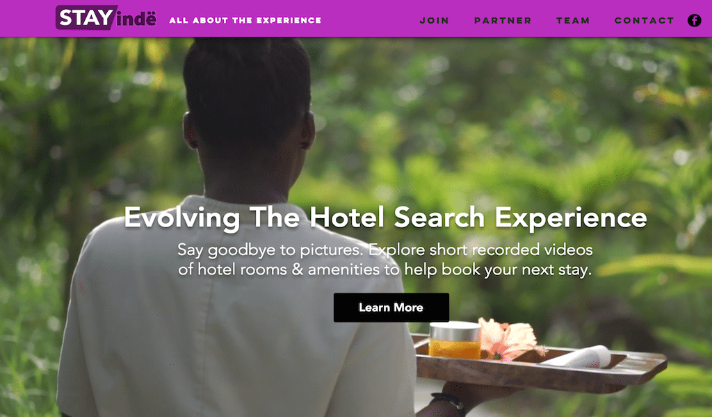 Stayinde is a hotel booking site that shares short videos of hotel rooms and amenities.
